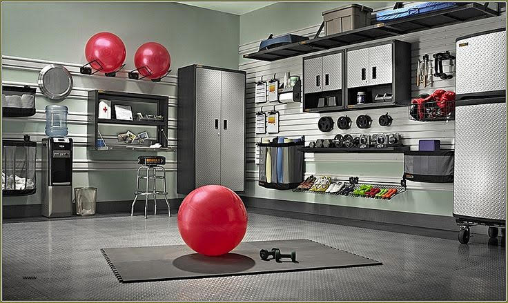 Your Garage Into A Home Gym, Home Gym Equipment Storage Cabinet